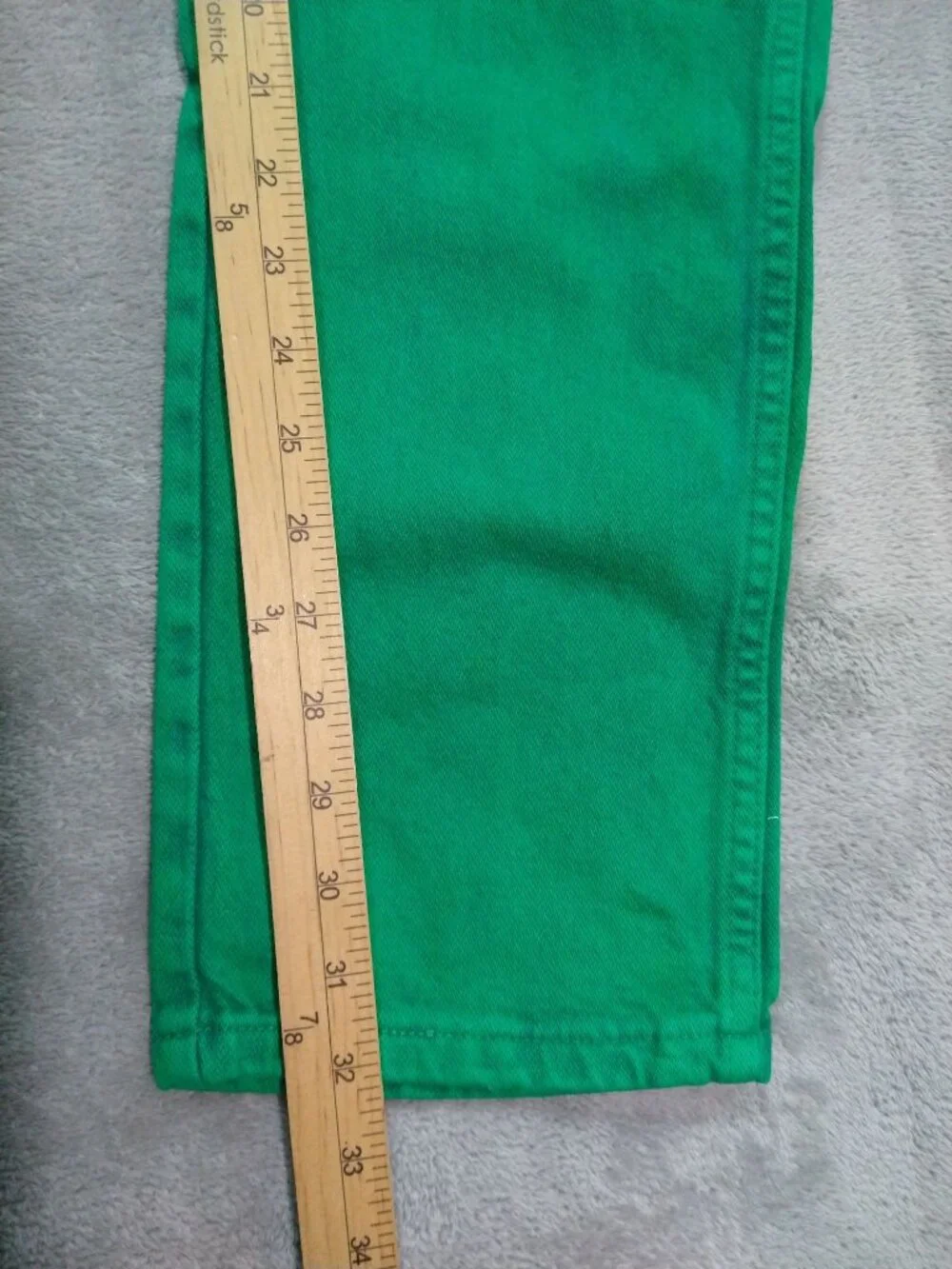 Wrangler Jeans Womens 9x32 Green Denim Cowboy Cut Slim Fit High Rise Vintage